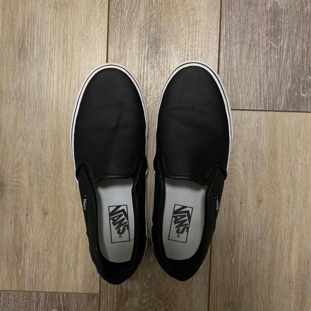 Black slip on vans